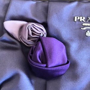Authentic rare Prada velvet clutch wristlet